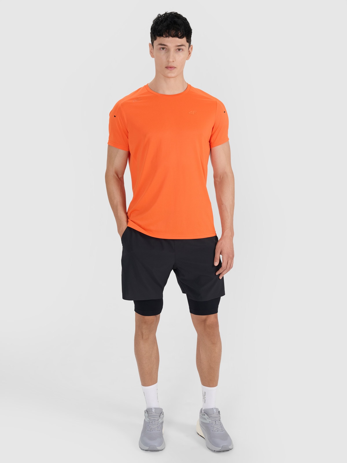 4F Spodenki treningowe szybkoschnące męskie 4F x Robert Lewandowski - czarne XL