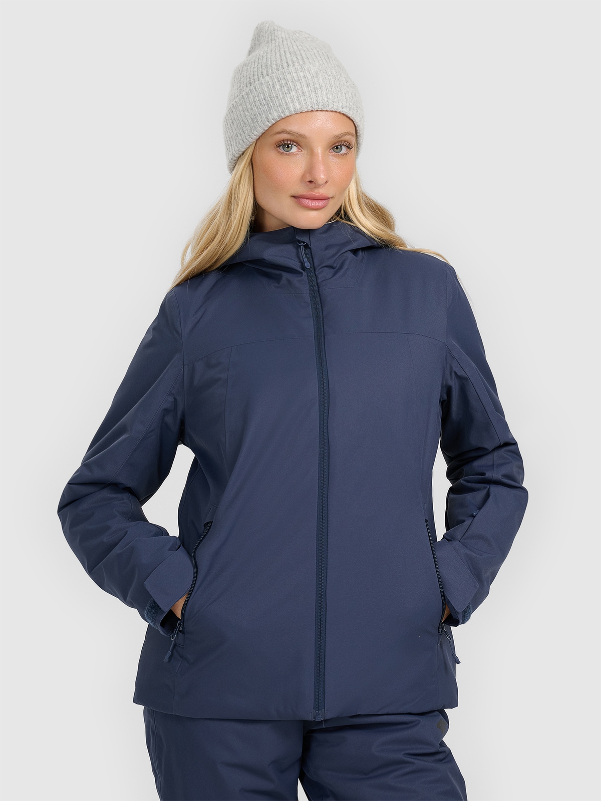 4F Kurtka narciarska membrana 5000 damska - granatowa L