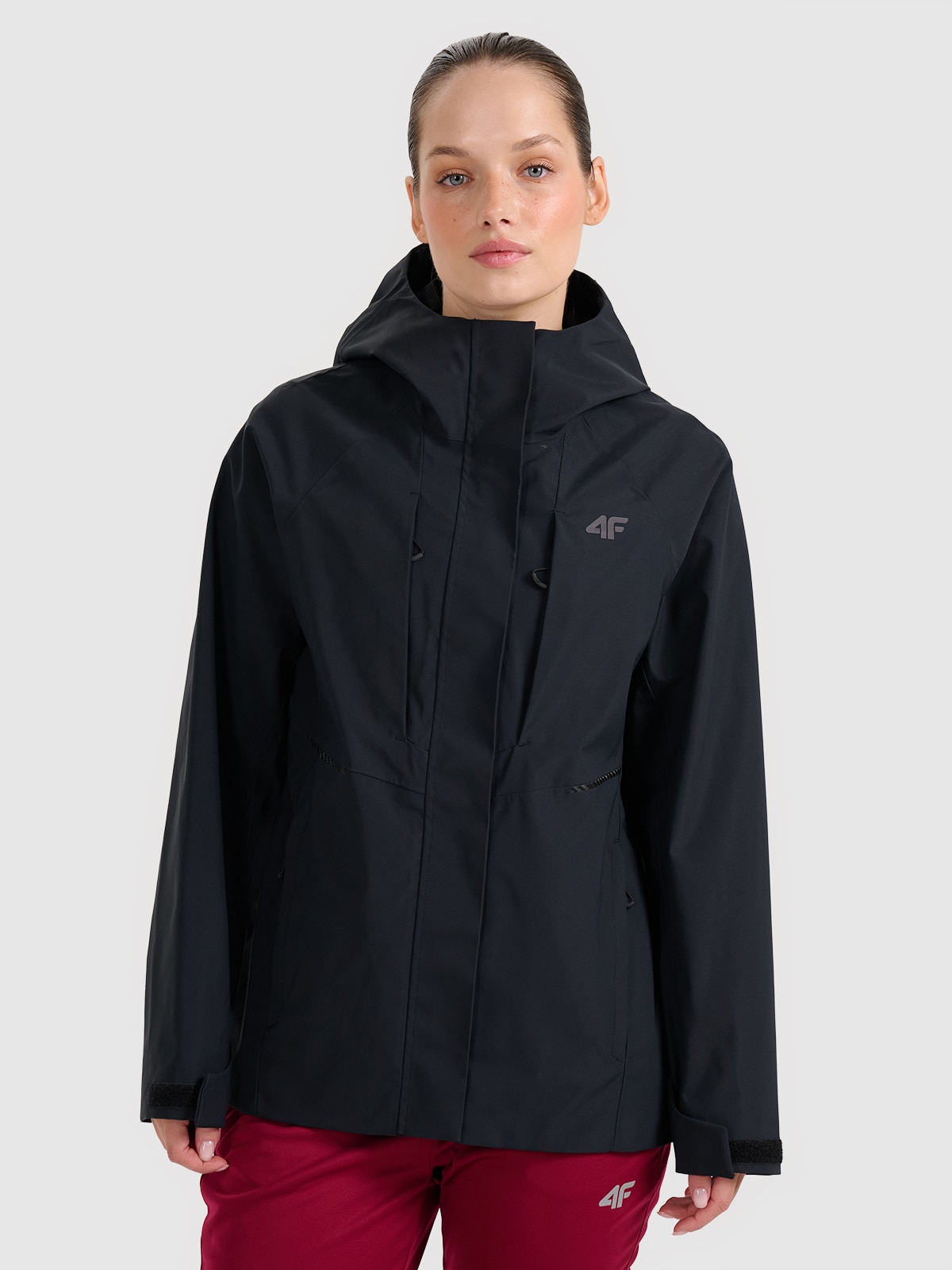 4F Kurtka trekkingowa membrana 10000 damska - czarna XS