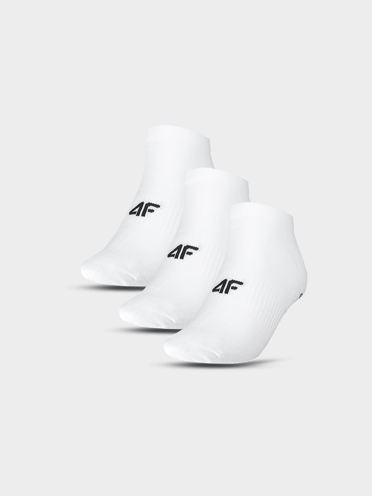 4F Skarpetki casual przed kostkę (3-pack) męskie - białe 35-38