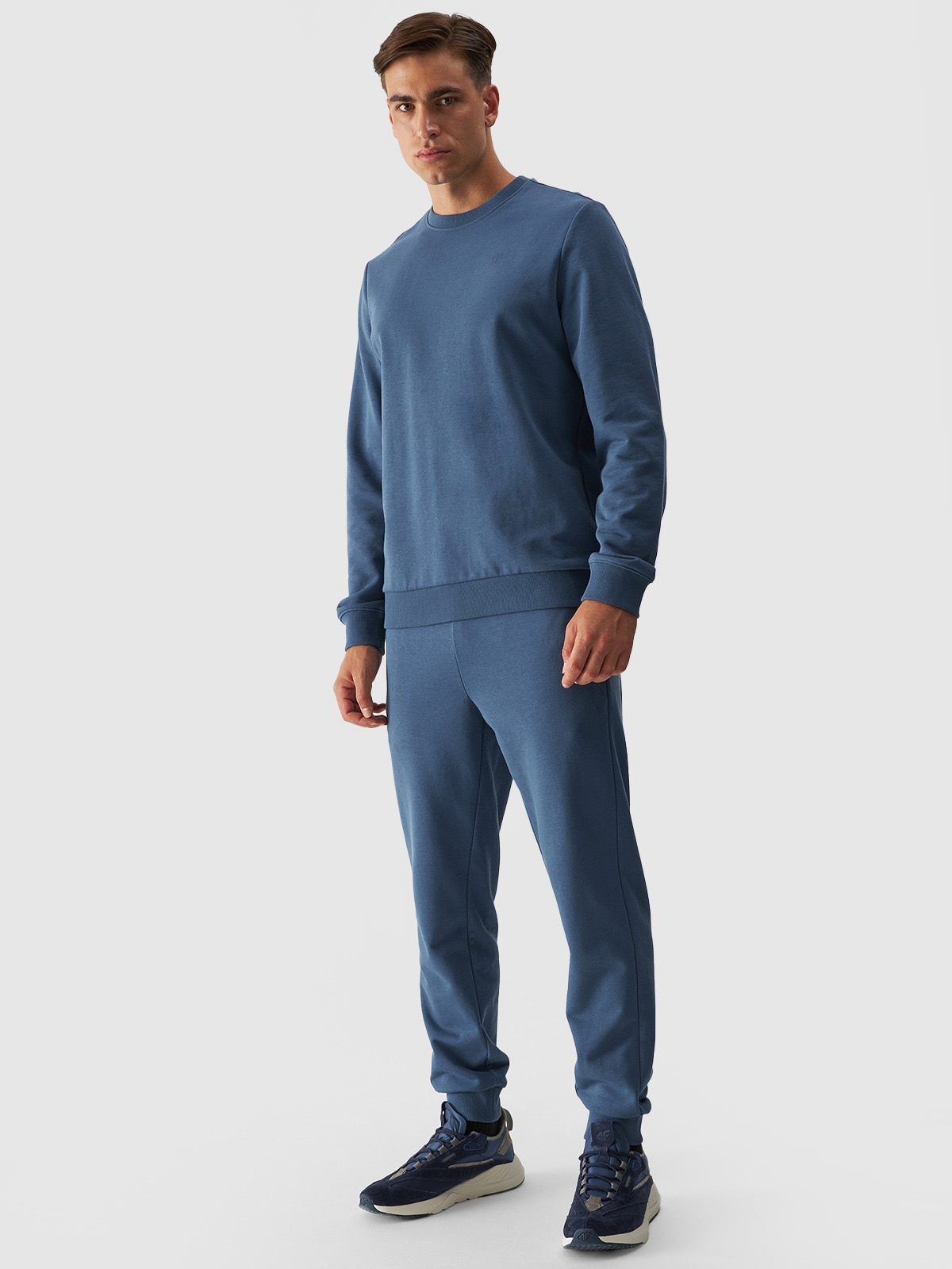 4F Spodnie dresowe joggery męskie - granatowe XXL