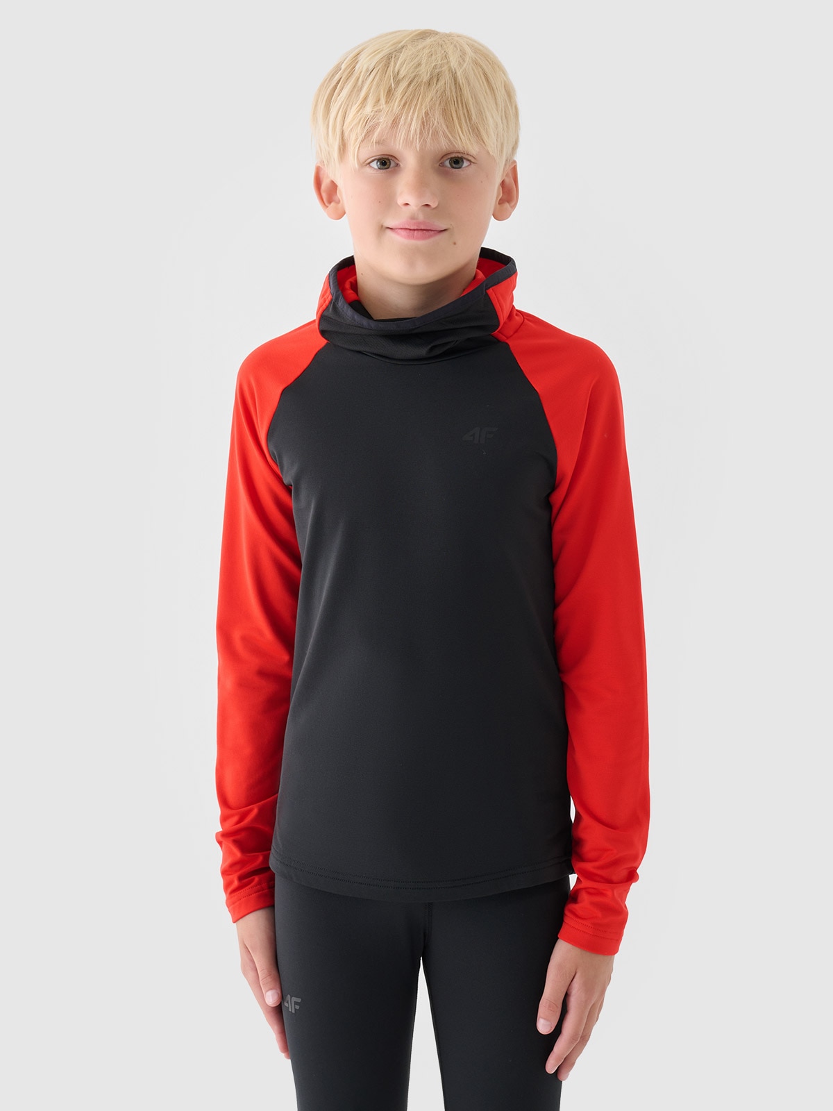 4F Bielizna termiczna ocieplana (góra) dziecięca - czarna 122/128 (6-8 lat)