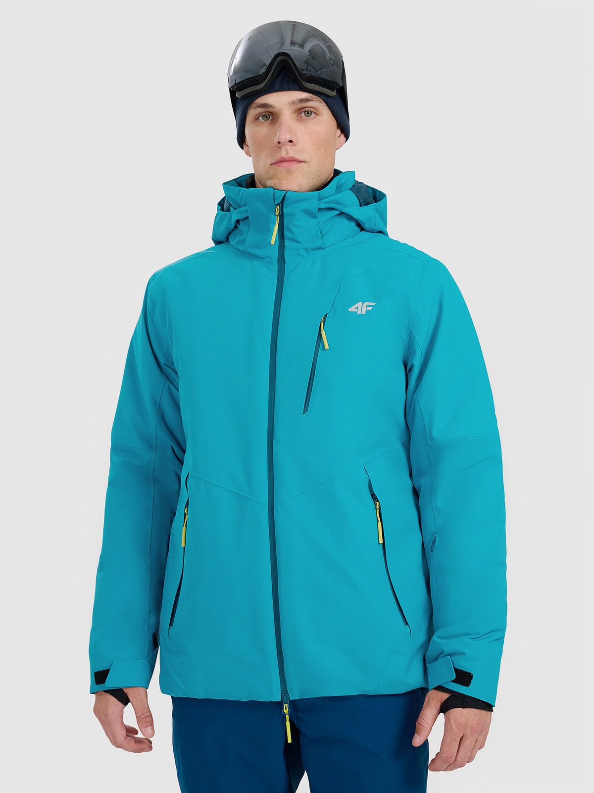 4F Kurtka narciarska membrana 10000 męska - niebieska XXL