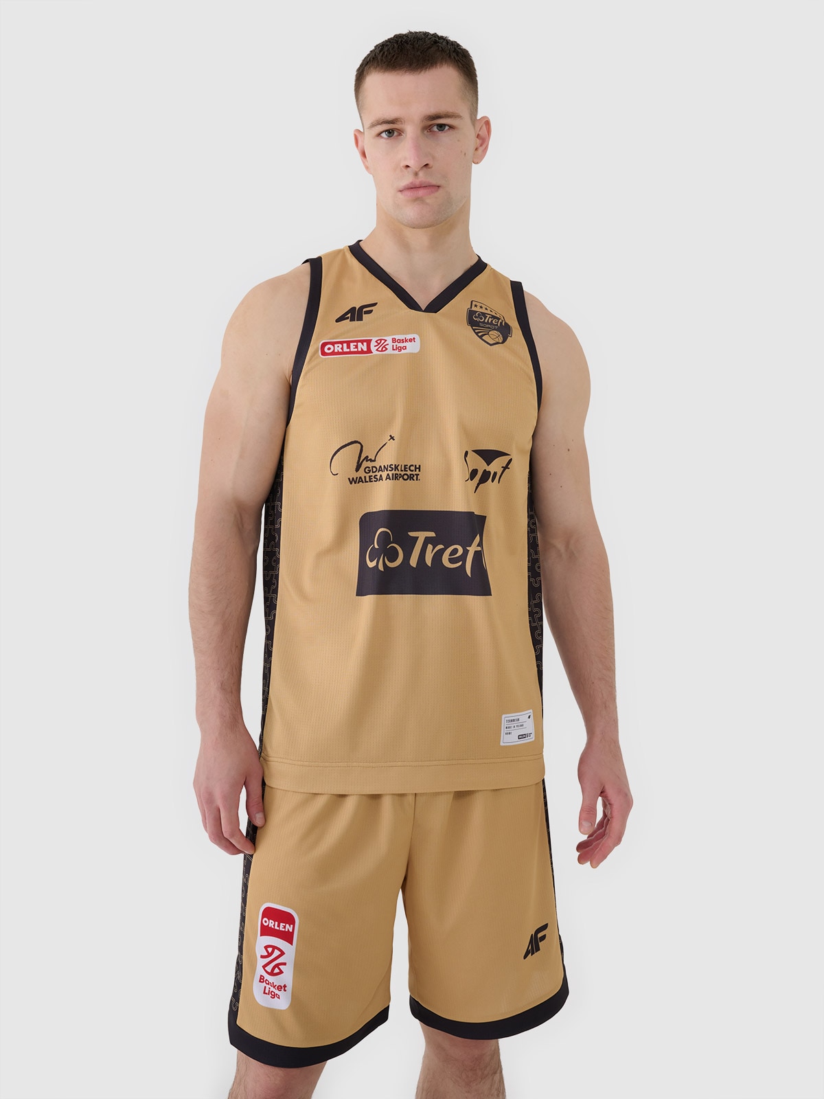 4F Koszulka meczowa replika domowa z sezonu 2024/25 męska 4F x Trefl Sopot - multikolor XL