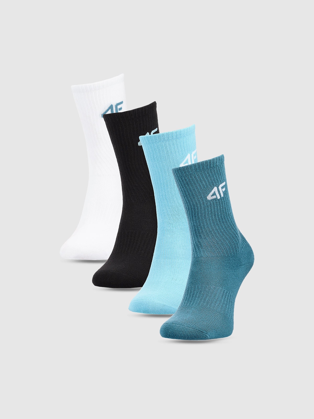 4F Skarpetki casual za kostkę (4-pack) chłopięce - multikolor 32-34