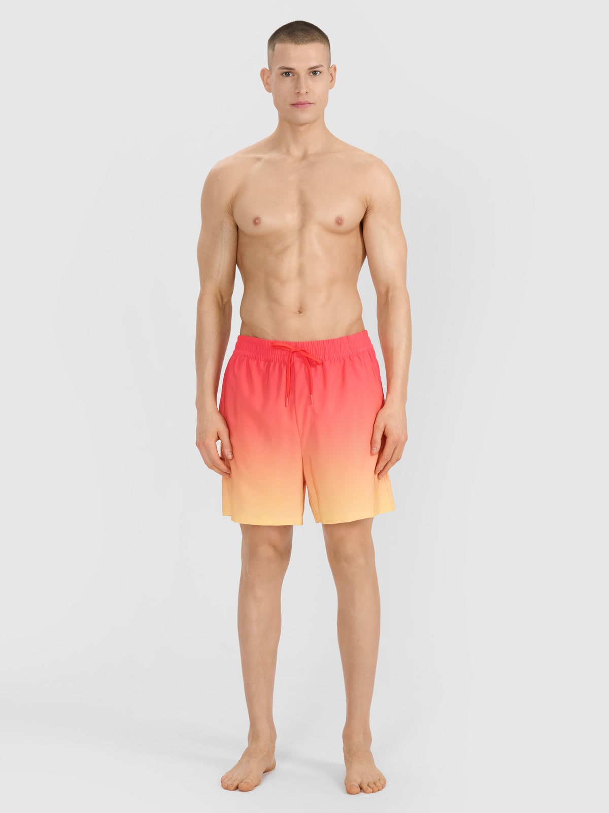 4F Spodenki plażowe męskie - żółte XXL