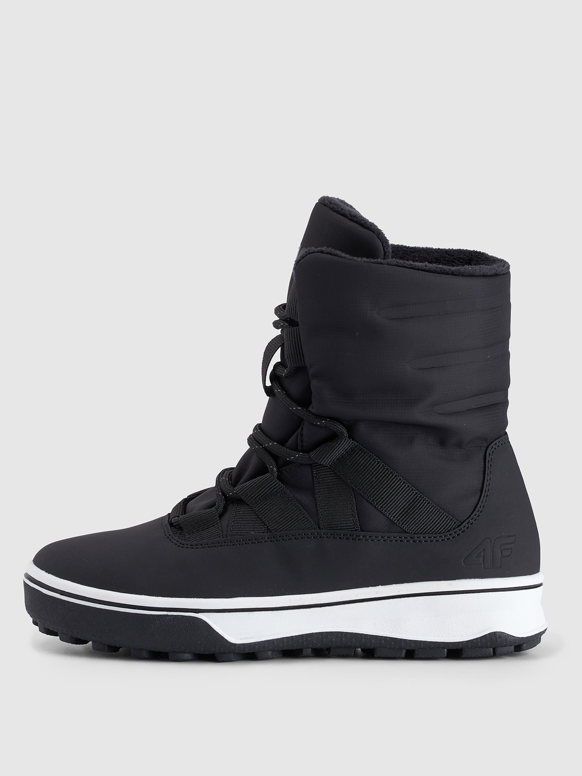 4F Buty zimowe śniegowce INUA chłopięce - czarne 38