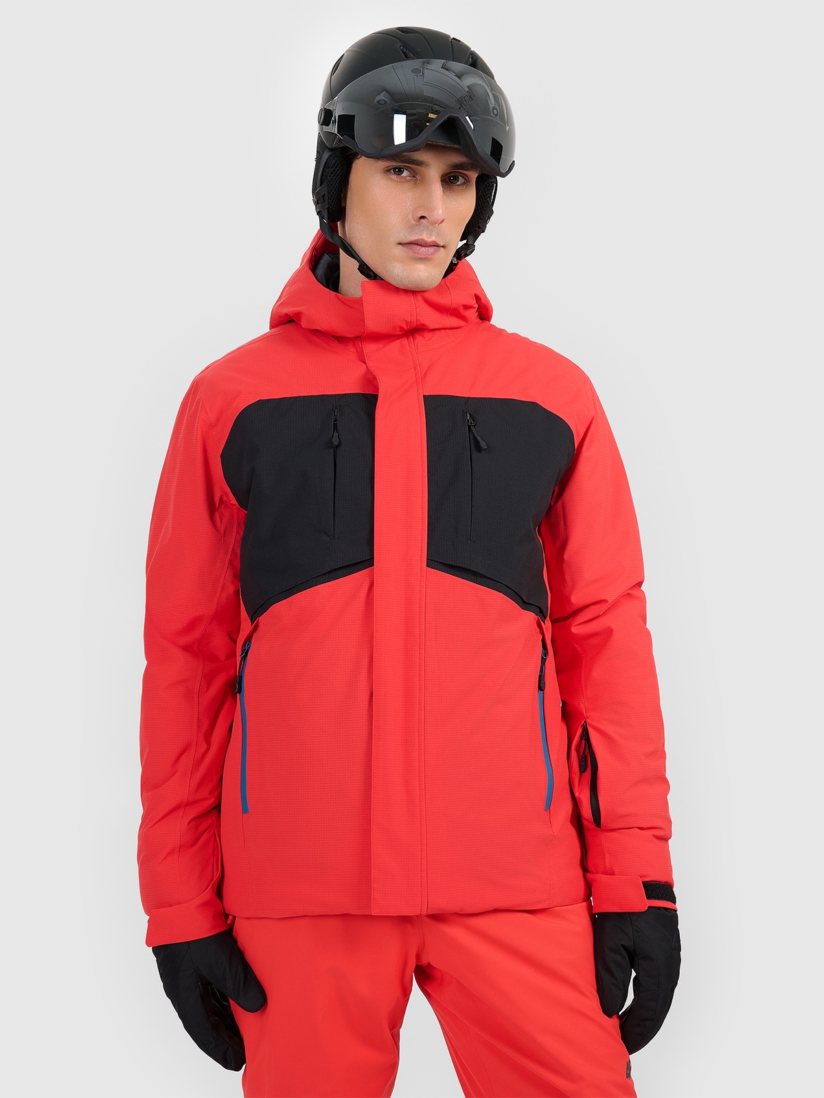 4F Kurtka narciarska membrana 10000 męska - czerwona XL