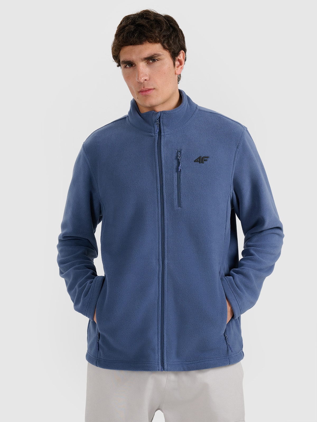 4F Polar regular ze stójką męski - granatowy M