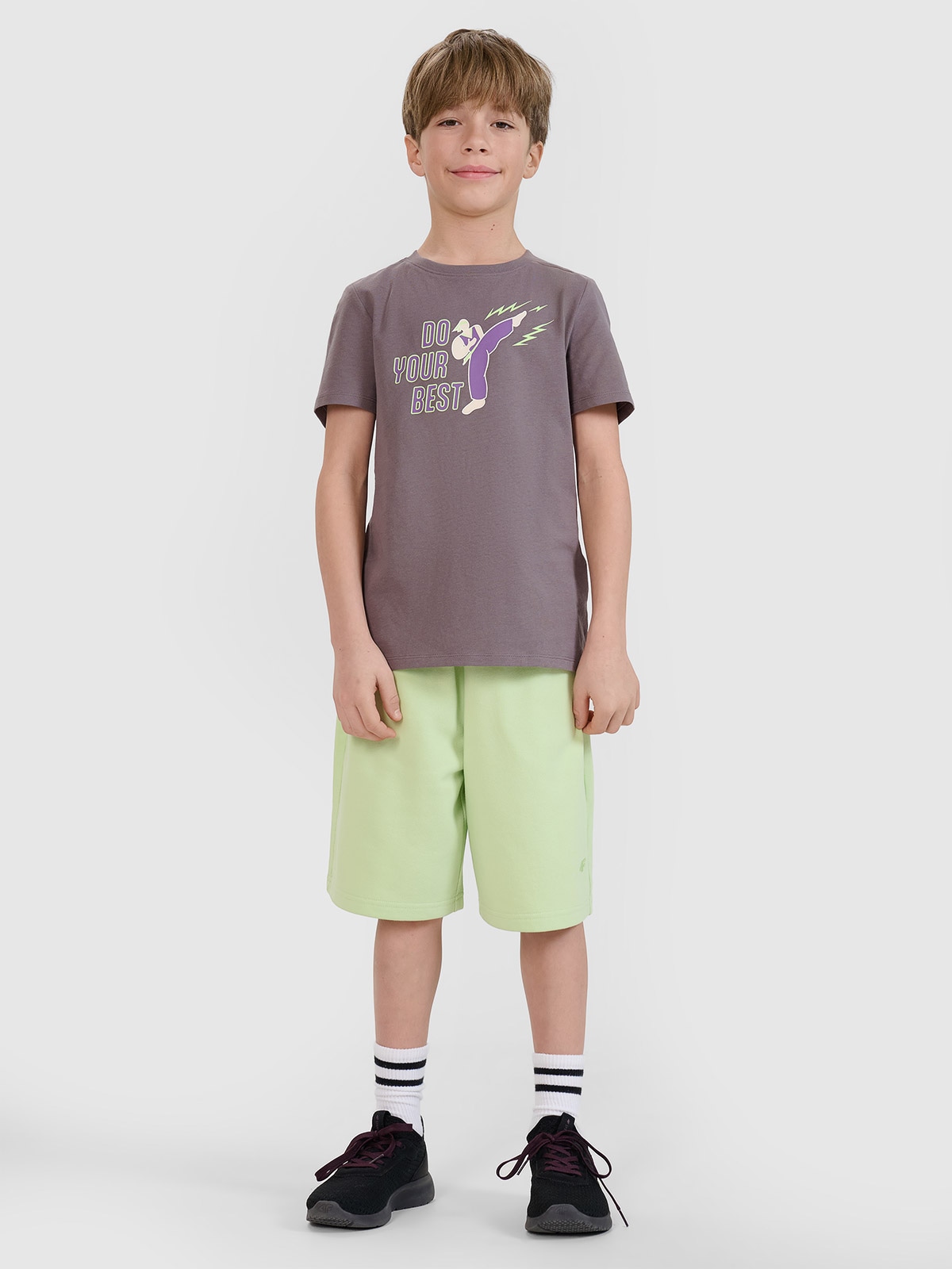 4F Spodenki dresowe chłopięce - zielone 164 (13-14 lat)