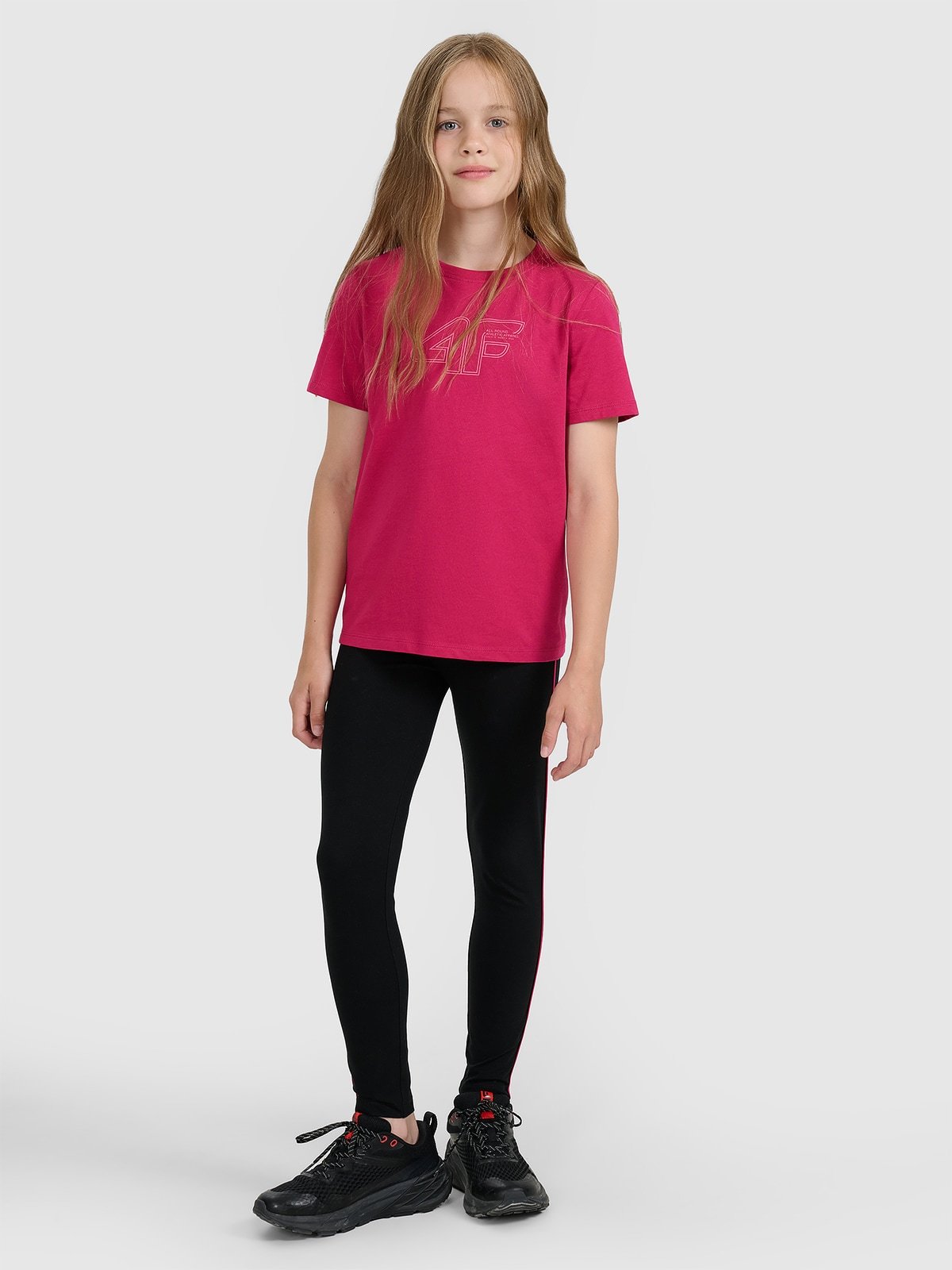 4F Legginsy dzianinowe dziewczęce - czarne 146 (10-11 lat)