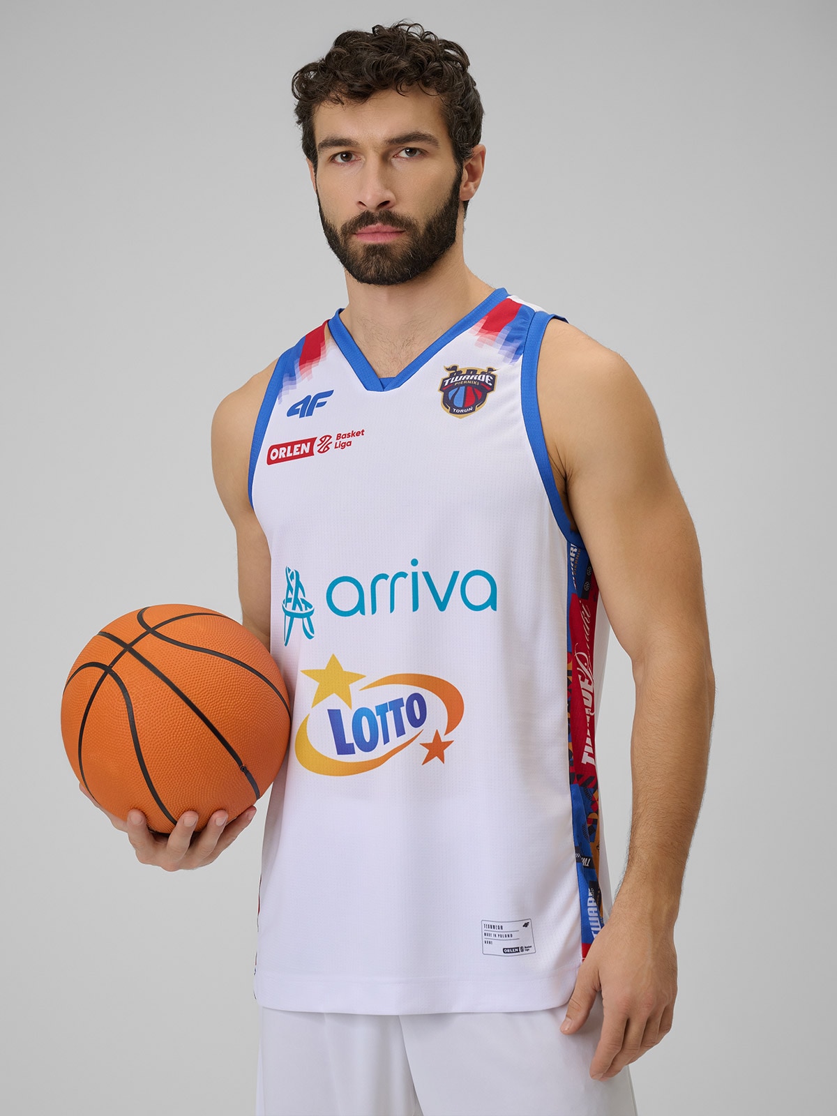 4F Koszulka meczowa replika domowa z sezonu 2025/26 męska 4F x Twarde Pierniki - biała XXL