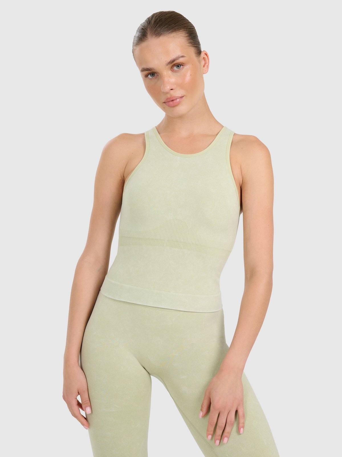 4F Top do jogi i pilatesu slim szybkoschnący damski - zielony M/L