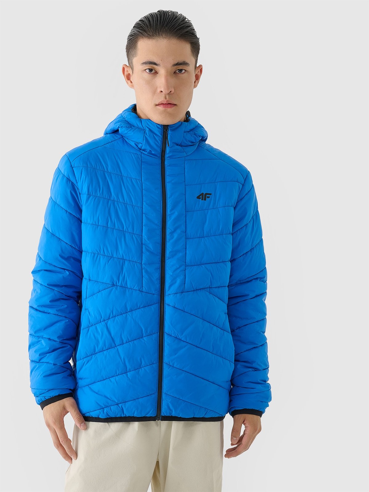 4F Kurtka puchowa dwustronna Primaloft Thermoplume męska - czarna XXL