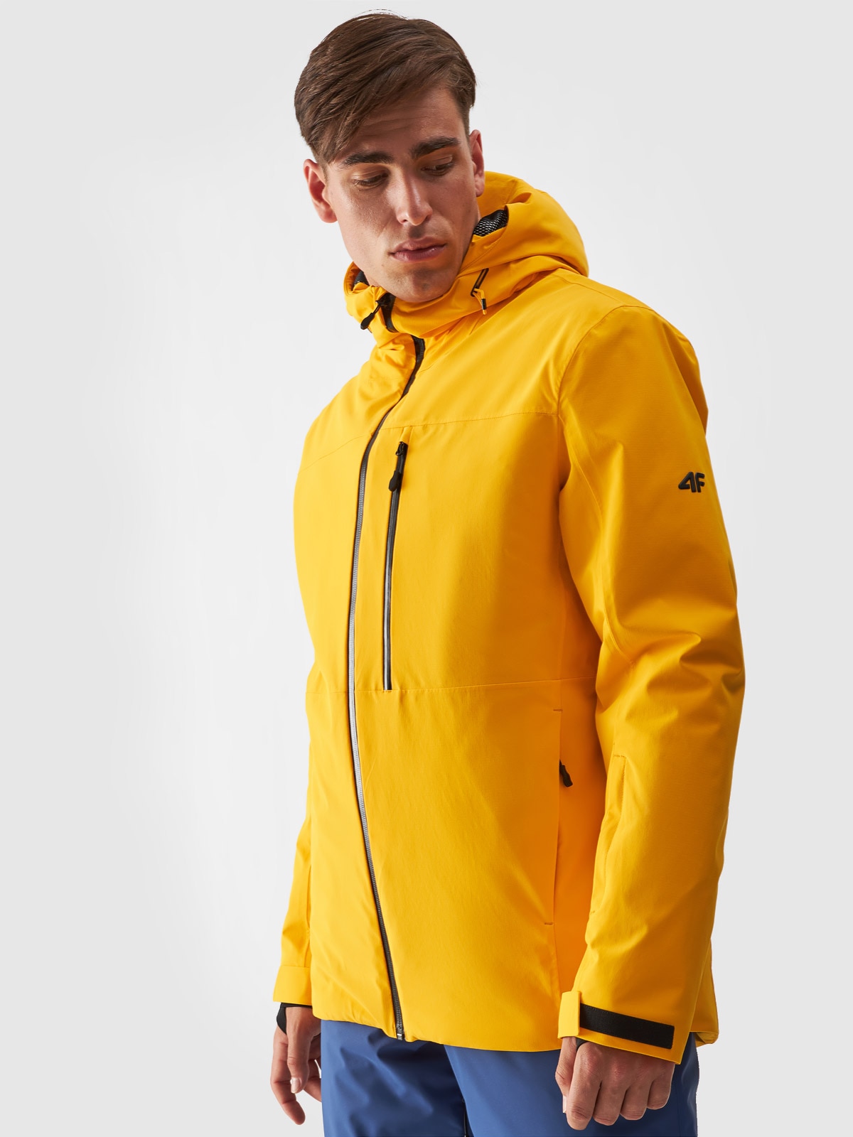 4F Kurtka narciarska membrana 15000 męska - żółta XL