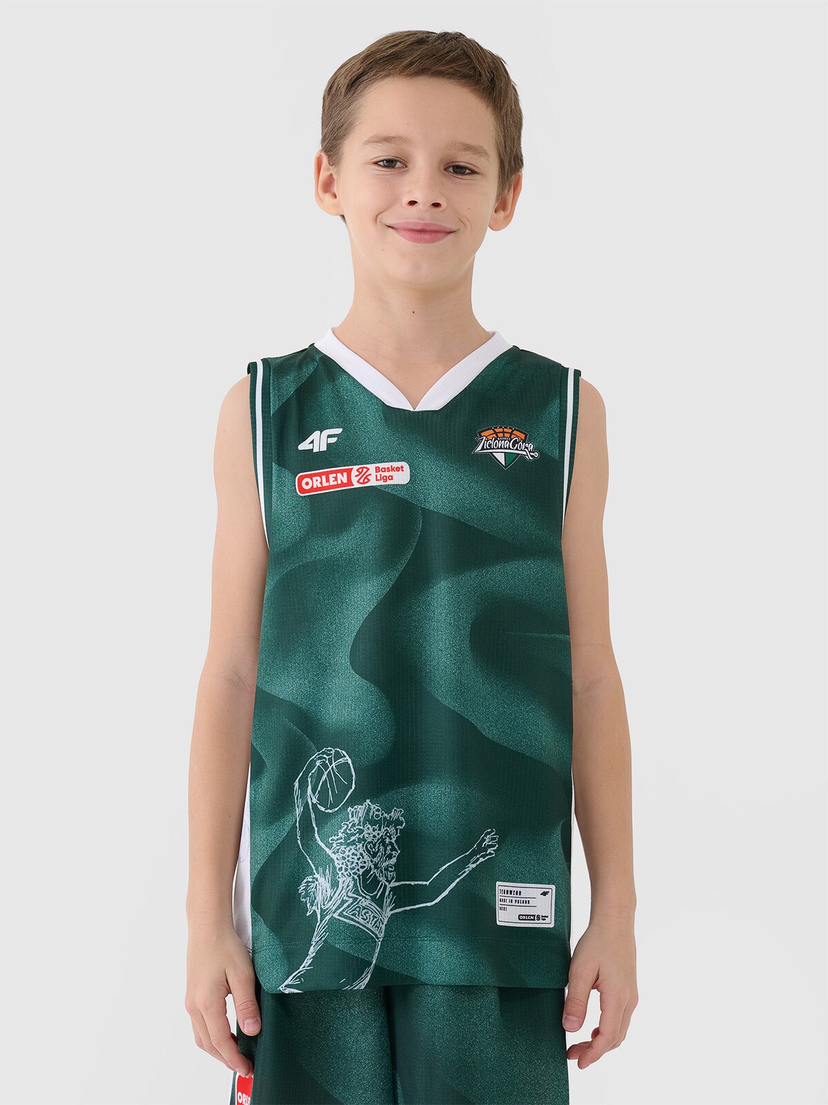 4F Koszulka meczowa replika wyjazdowa z sezonu 2024/25 dziecięca 4F x Zastal Zielona Góra - multikolor 146/152 (10-12 lat)