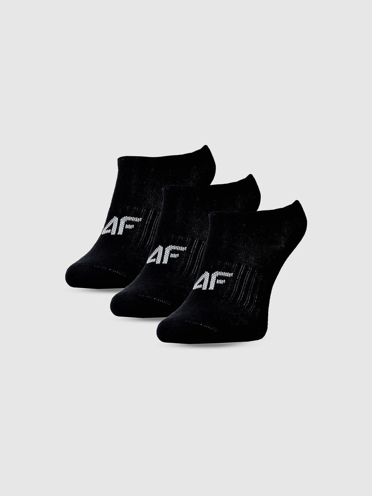 4F Skarpetki krótkie (5-pack) dziewczęce - czarne 32-34