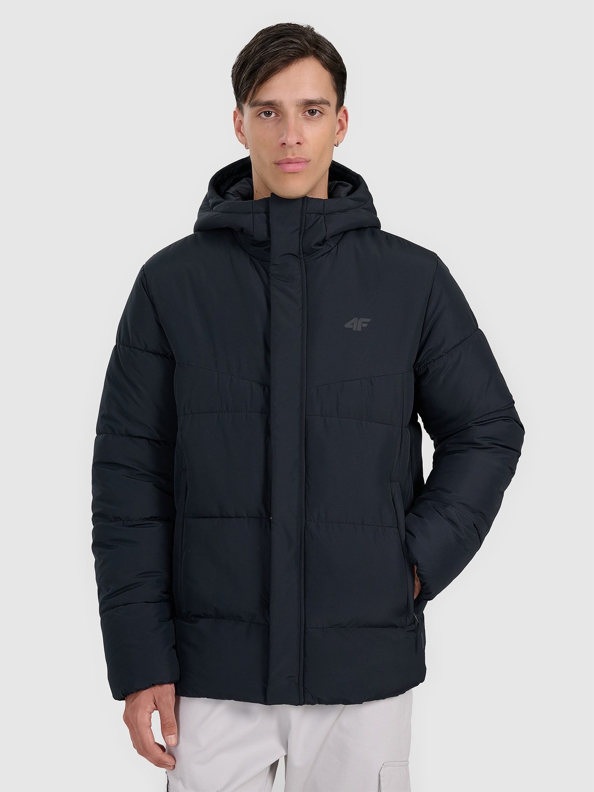4F Kurtka puchowa z wypełnieniem syntetycznym męska - czarna S