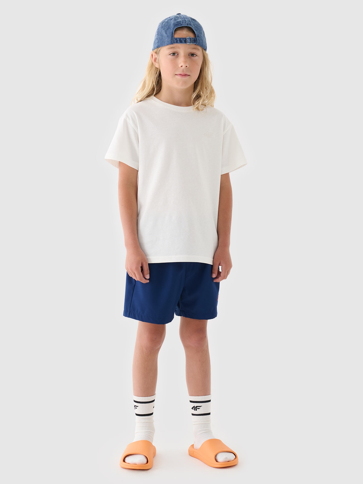 4F Spodenki plażowe boardshorty chłopięce - granatowe 158/164 (12-14 lat)