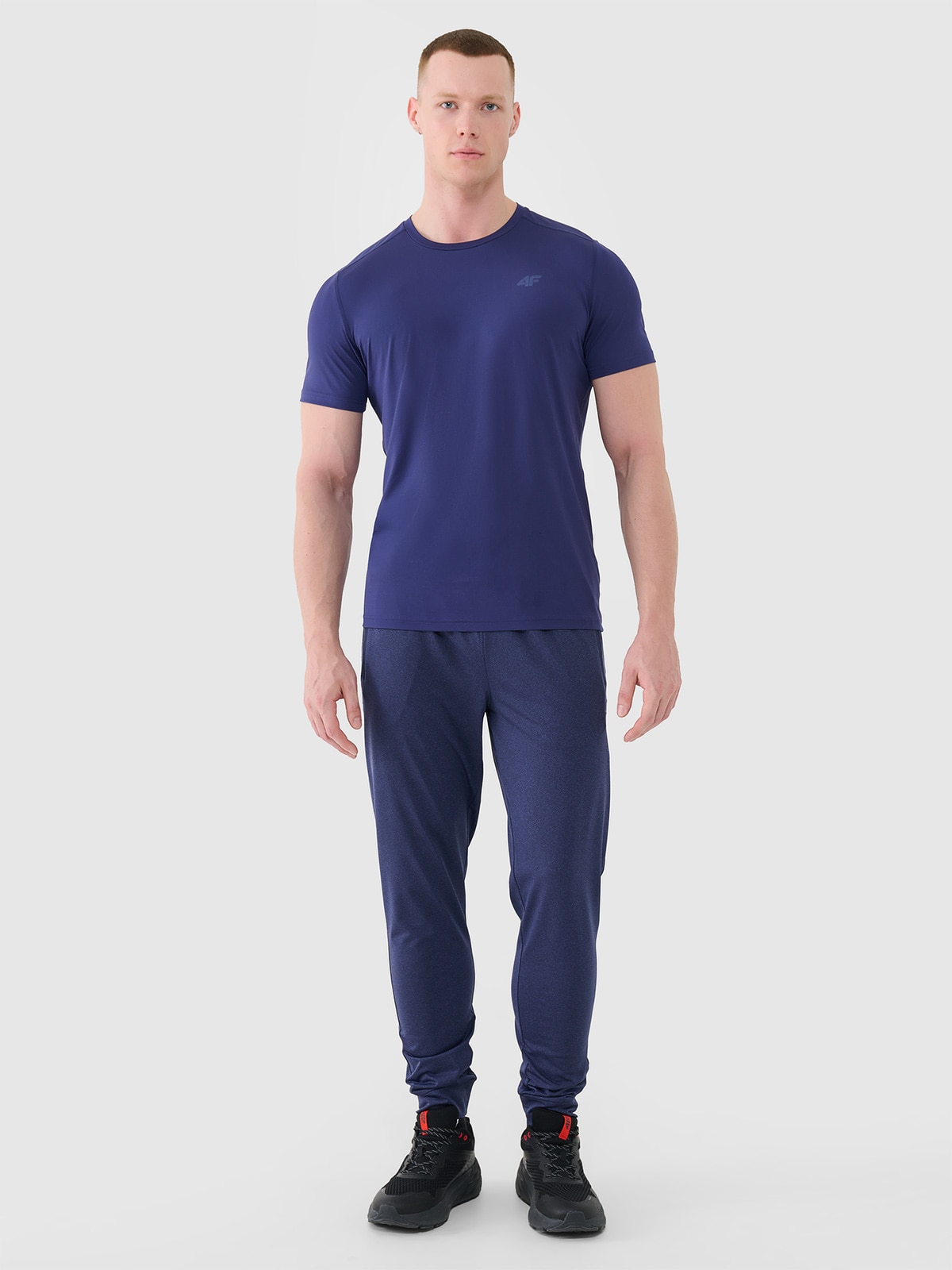 4F Spodnie treningowe szybkoschnące męskie - granatowe 3XL