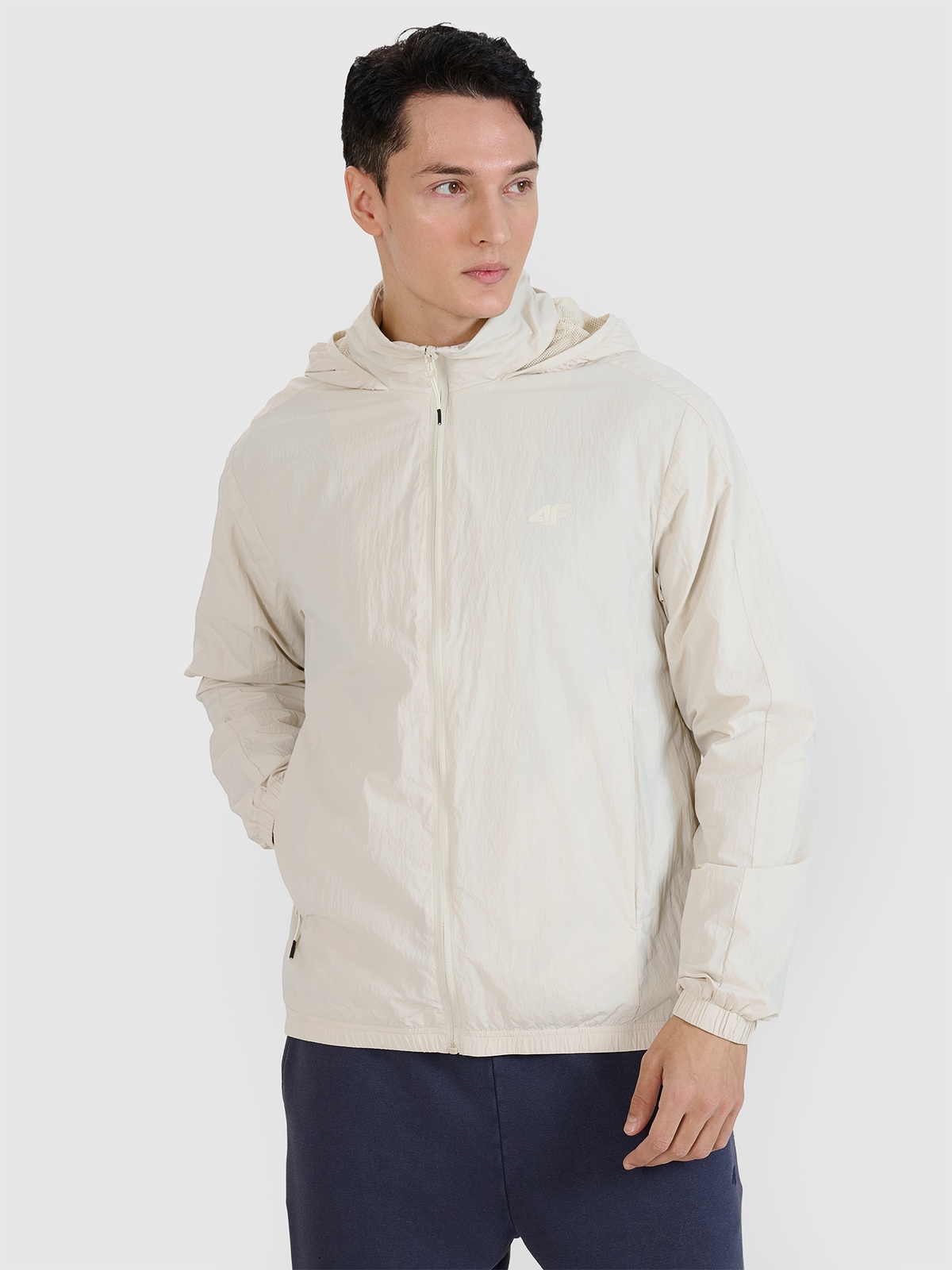 4F Kurtka przejściowa męska - beżowa 3XL