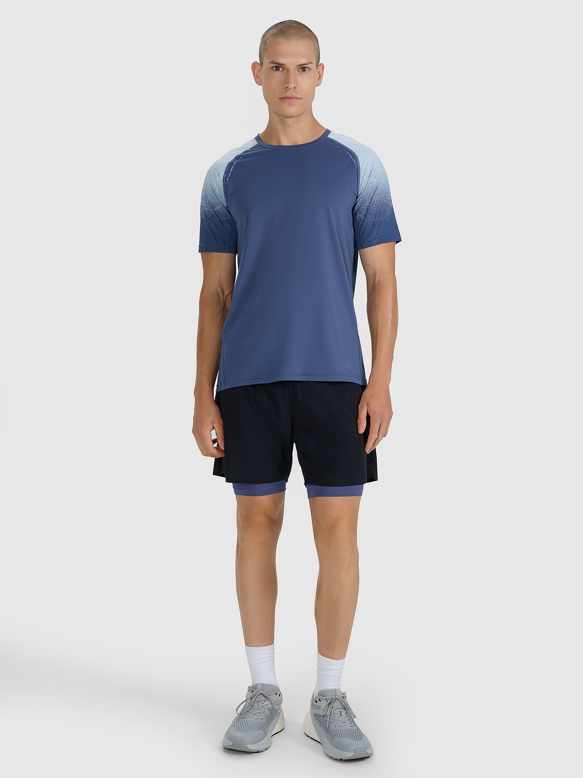 4F Spodenki 2w1 do biegania w terenie szybkoschnące męskie - czarne S