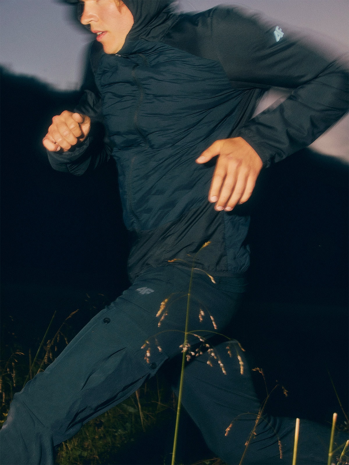 4F Spodnie trekkingowe membrana 10000 męskie - czarne 3XL