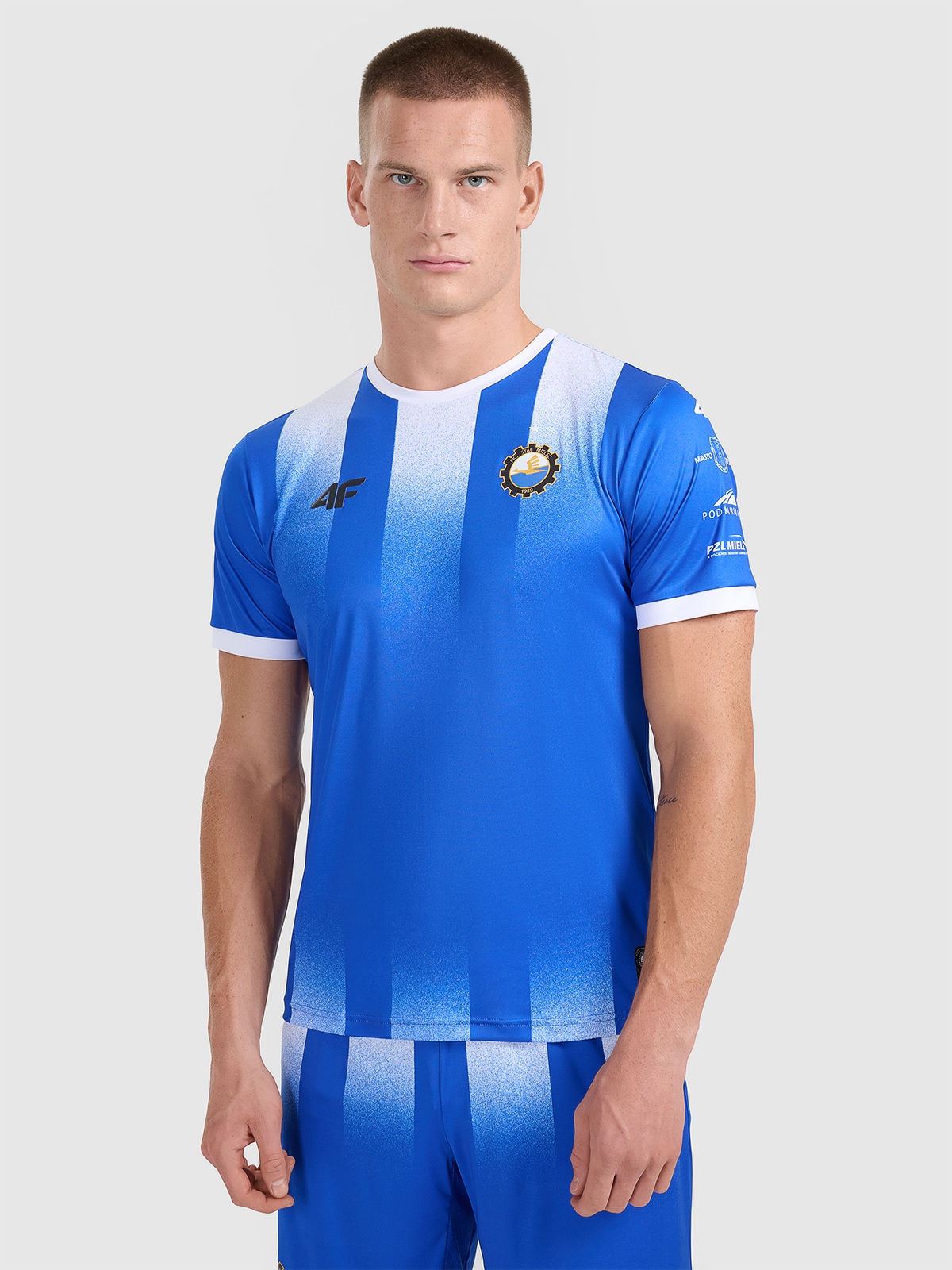 4F Koszulka klubowa wyjazdowa z sezonu 2025/26 męska 4F x Stal Mielec - niebieska L