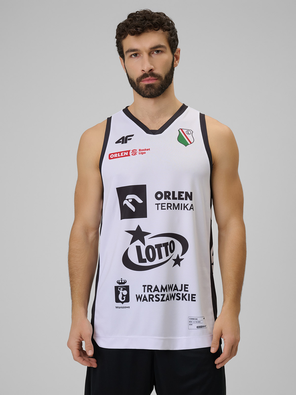 4F Koszulka meczowa replika domowa z sezonu 2025/26 męska 4F x Legia Warszawa - biała XS