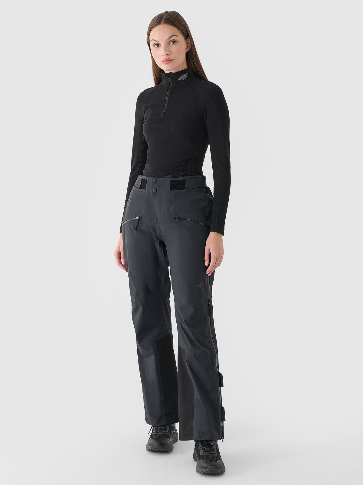 4F Spodnie skiturowe membrana 20000/40000 damskie - czarne L