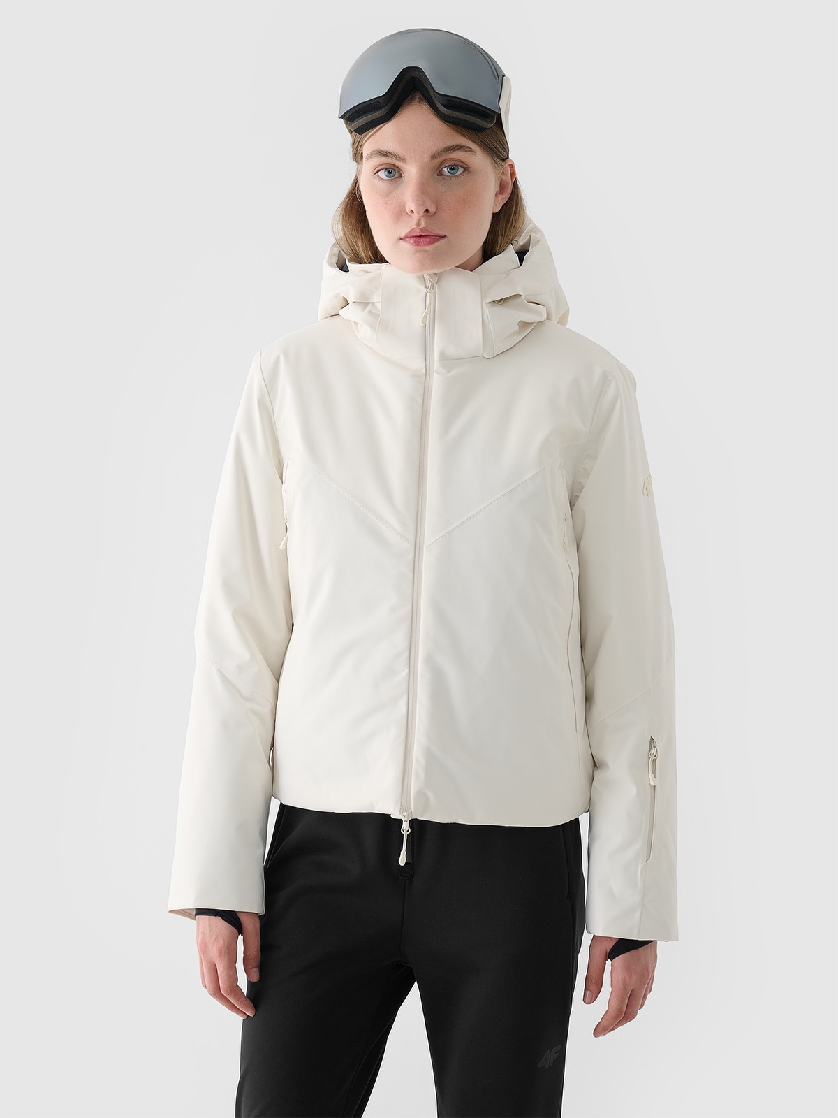 4F Kurtka narciarska membrana Dermizax 20000 damska - biała XL