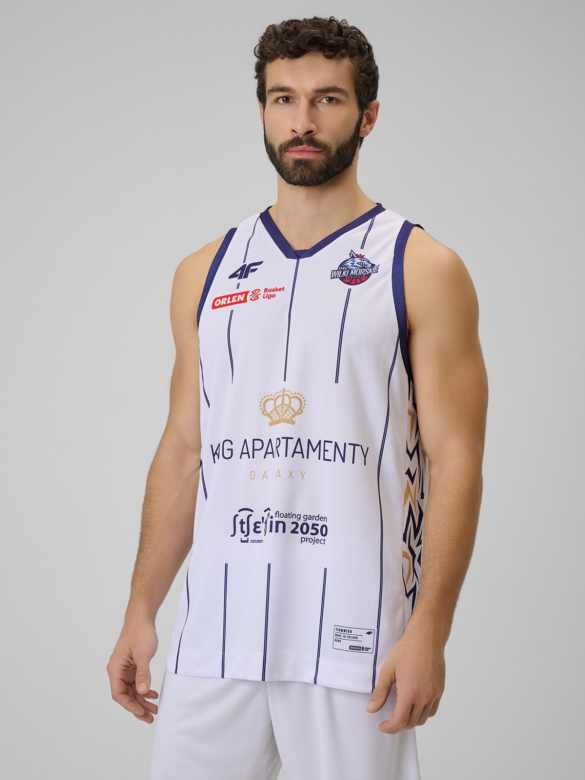 4F Koszulka meczowa replika domowa z sezonu 2025/26 męska 4F x King Szczecin - biała XXL