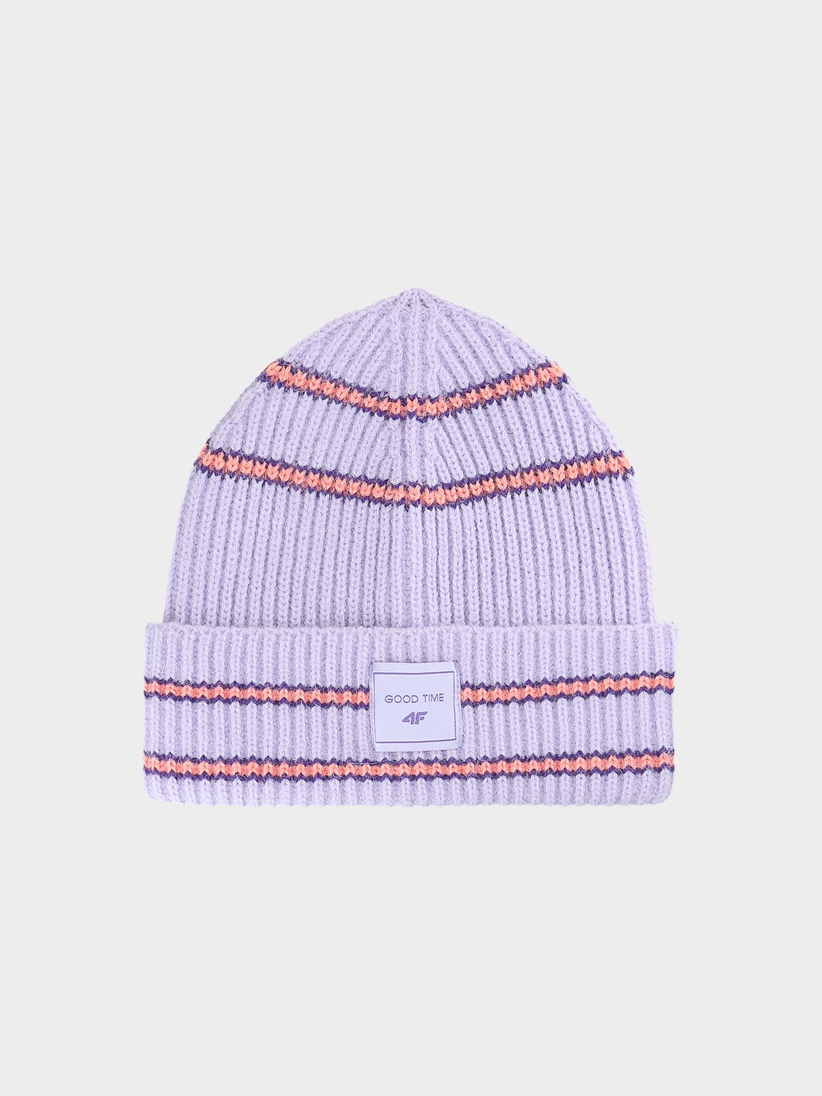 4F Czapka zimowa dziewczęca - fioletowa Uniwersalny