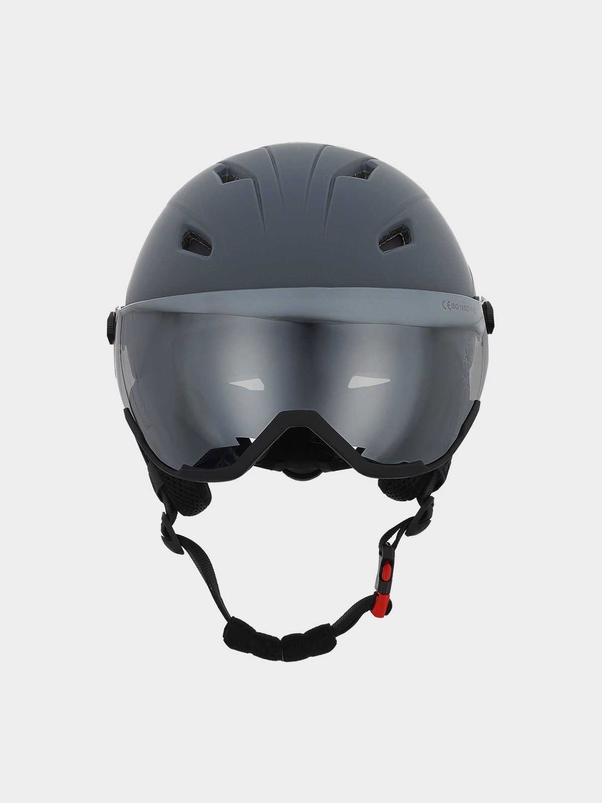 4F Kask narciarski z goglami uniseks - szary XS/S (52-56CM)