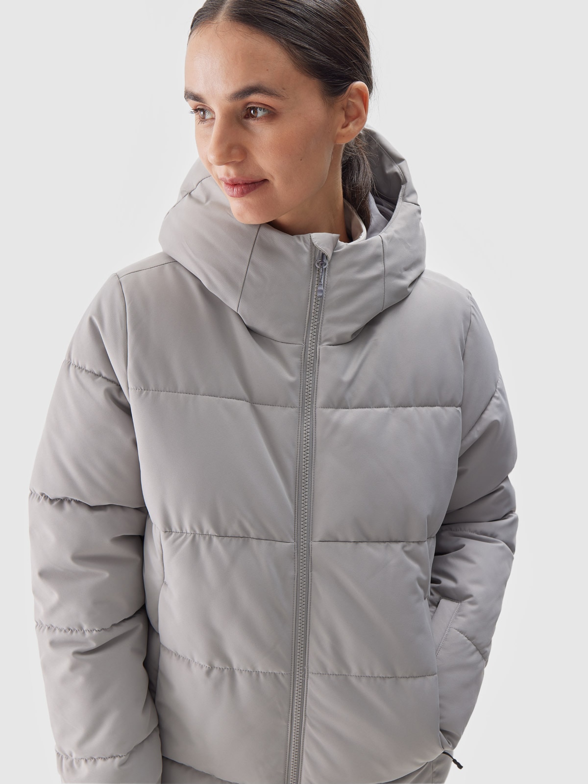 4F Kurtka narciarska membrana NeoDry 5000 damska - szara L