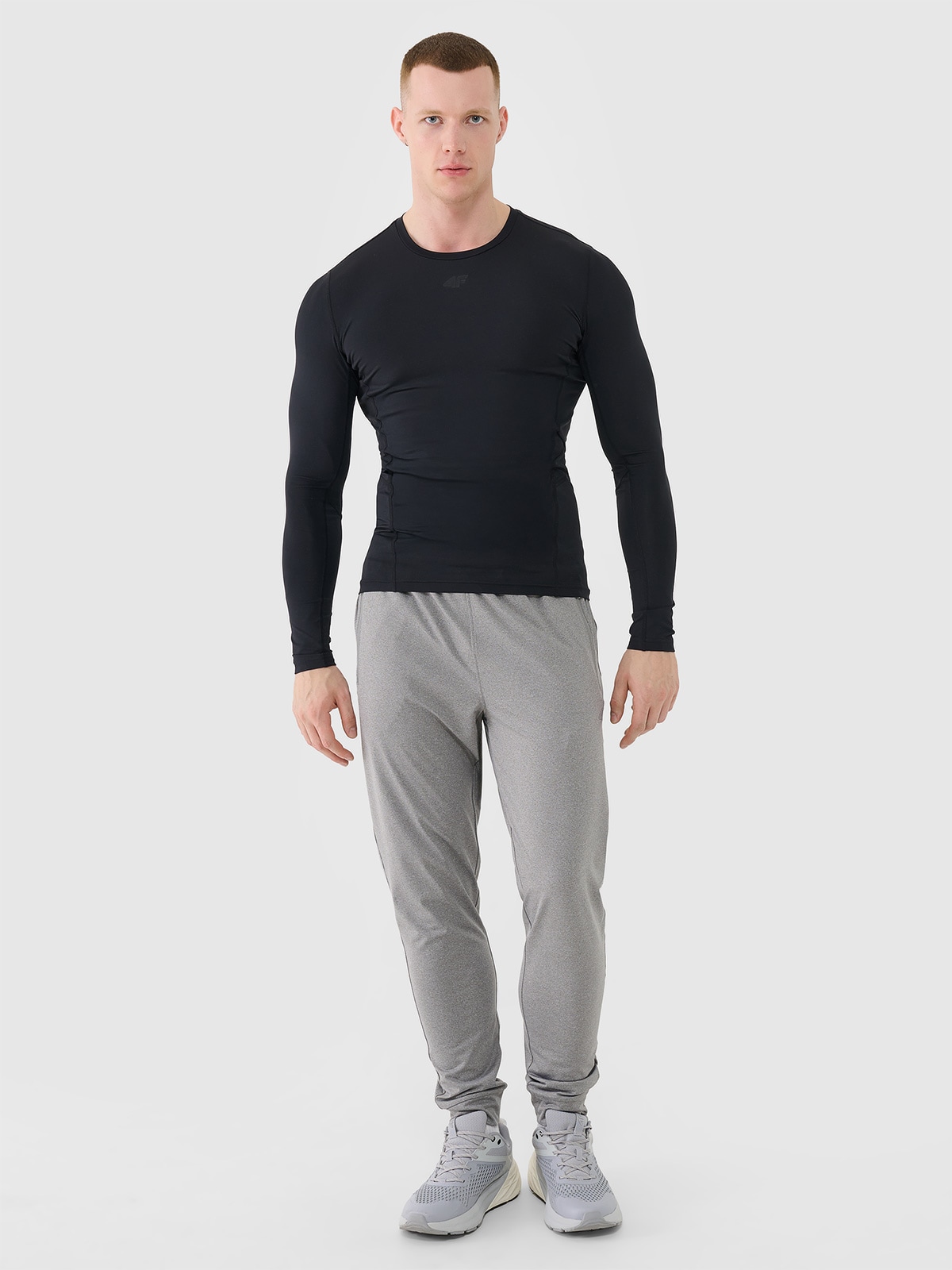 4F Spodnie treningowe szybkoschnące męskie - szare L