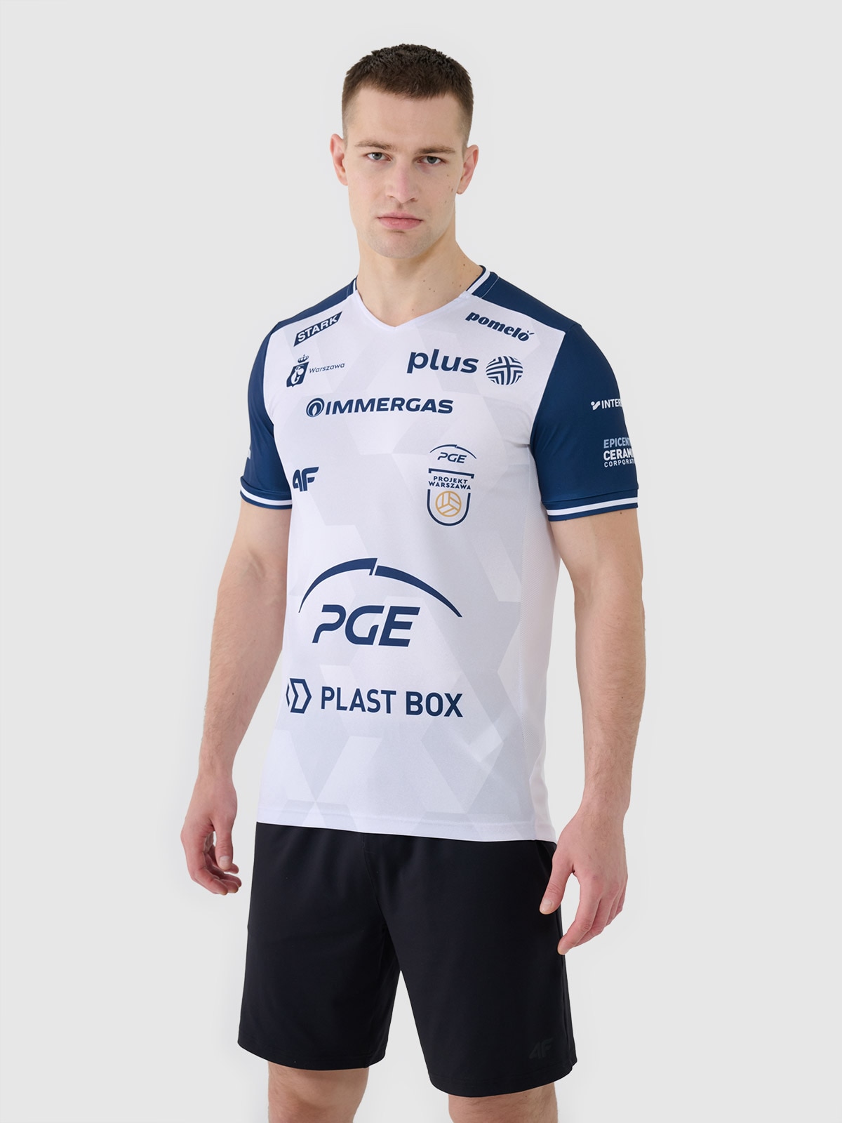 4F Koszulka meczowa replika domowa z sezonu 2024/25 męska 4F x PGE Projekt Warszawa - multikolor S