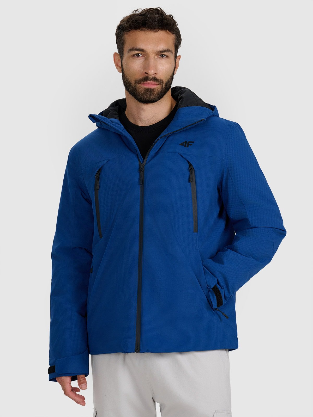 4F Kurtka przejściowa membrana 10000 męska - niebieska L