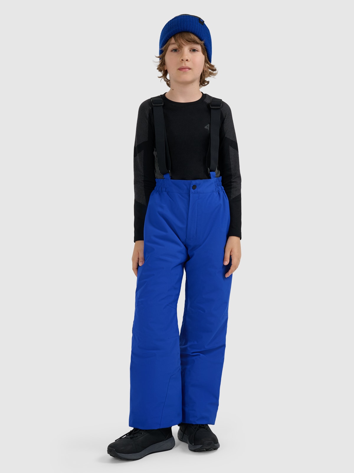 4F Spodnie narciarskie membrana 5000 chłopięce - niebieskie 134 (8-9 lat)