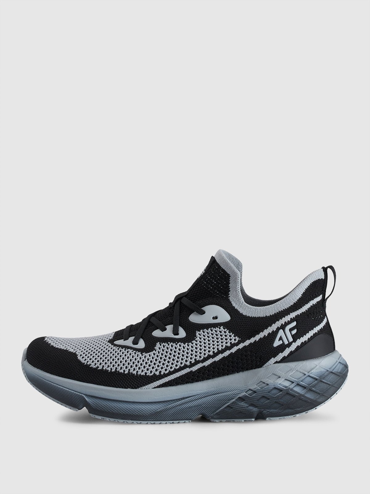 4F Niskie sneakersy Velocity E-knit męskie - szare 46