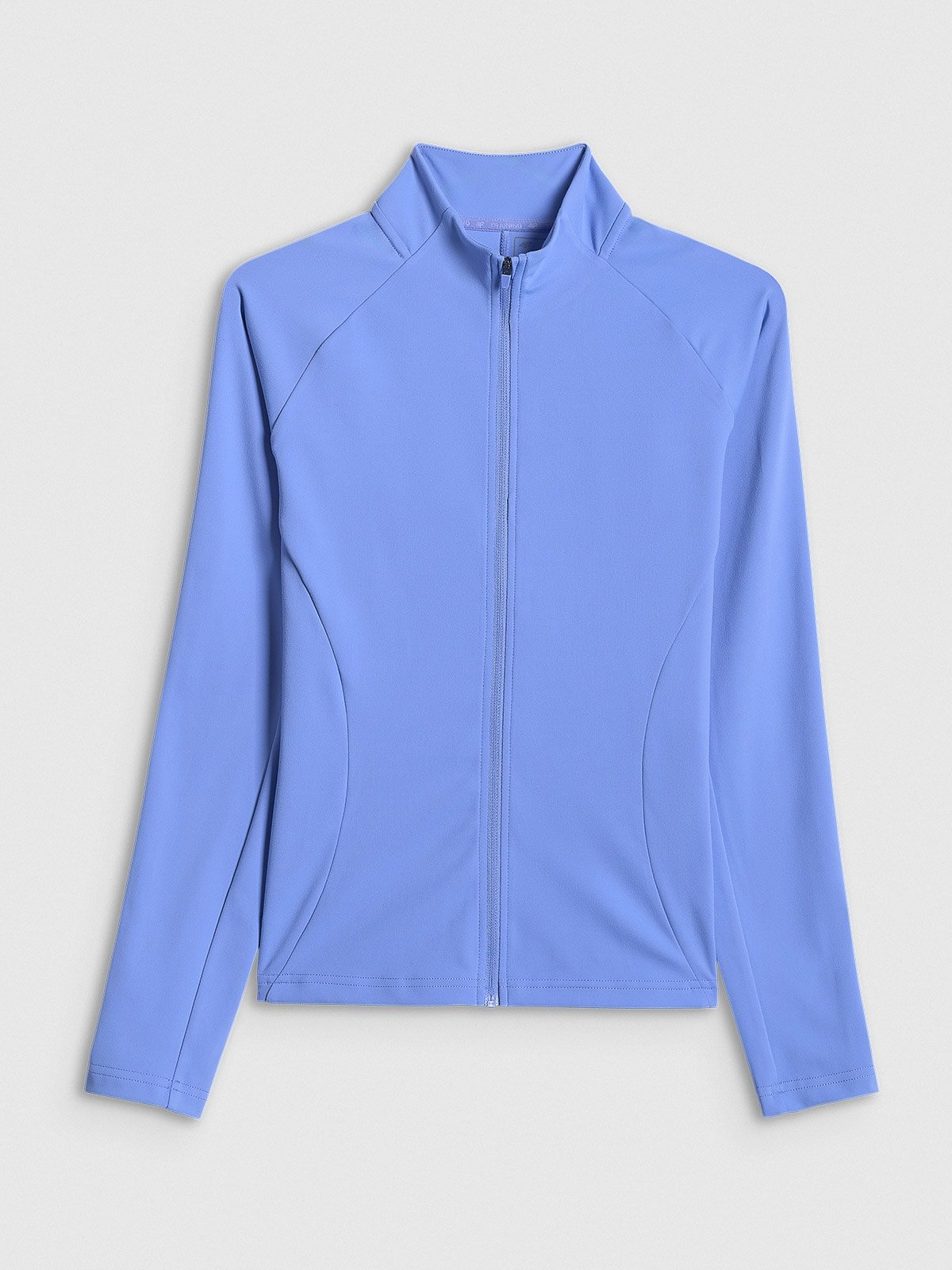 4F Bluza treningowa slim bez kaptura damska - niebieska M