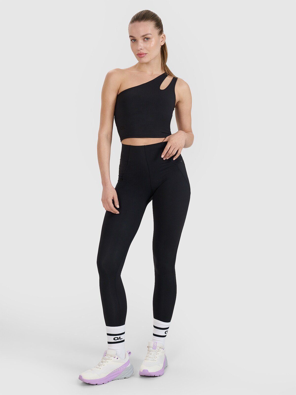 4F Legginsy treningowe szybkoschnące 4F x Anna Lewandowska - czarne XL