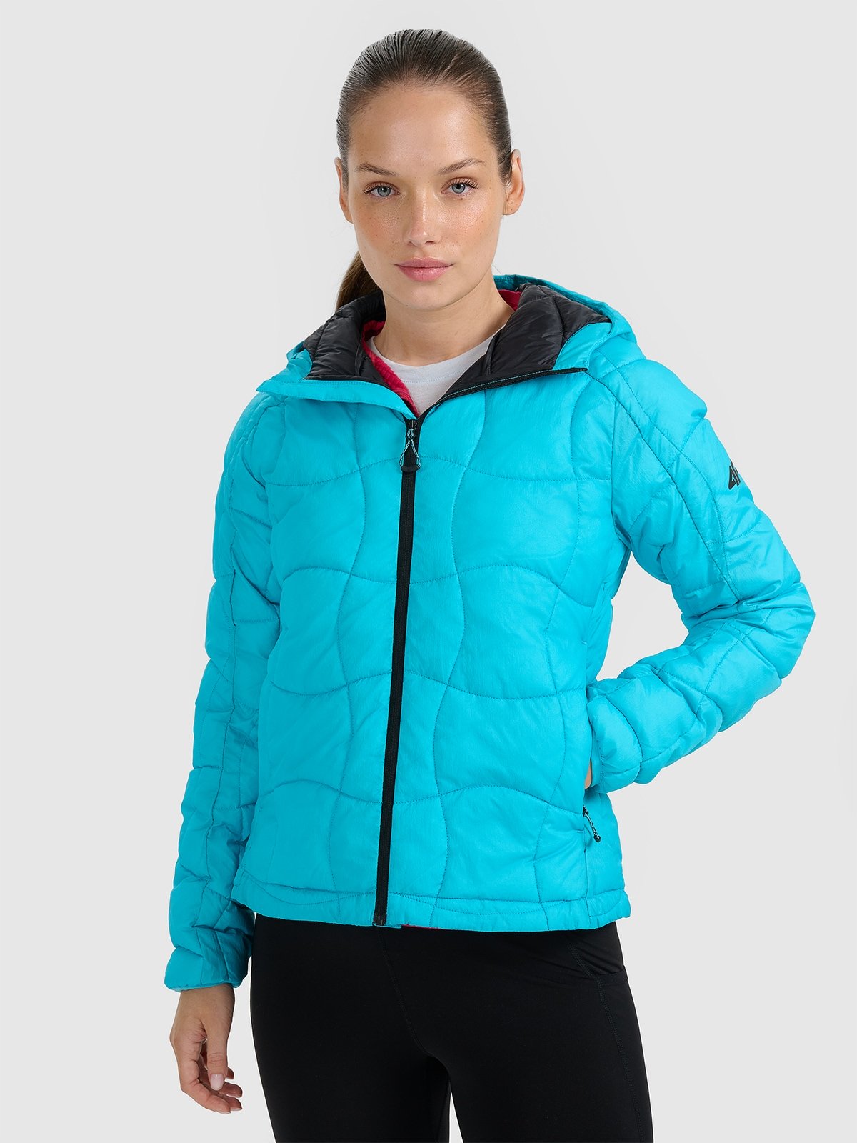 4F Kurtka puchowa z wypełnieniem Primaloft Silver damska - turkusowa L