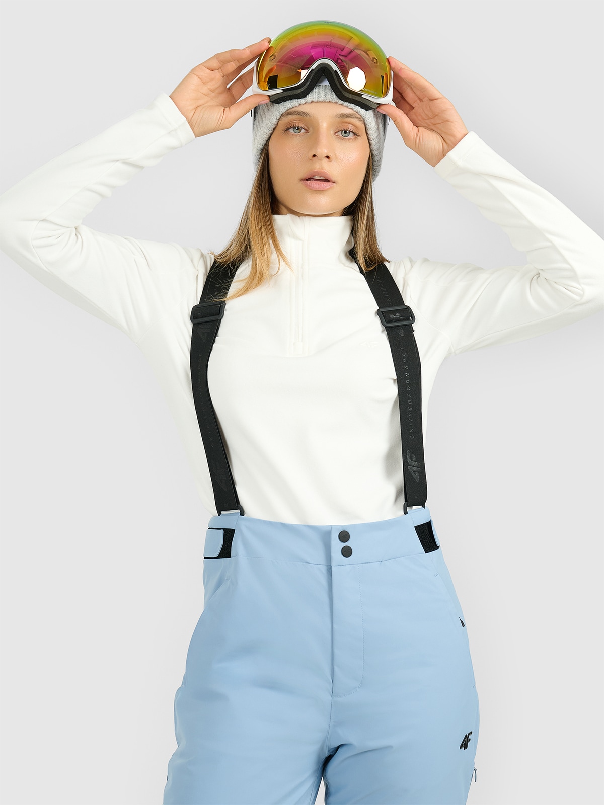 4F Bielizna termiczna polarowa (góra) damska - biała XL