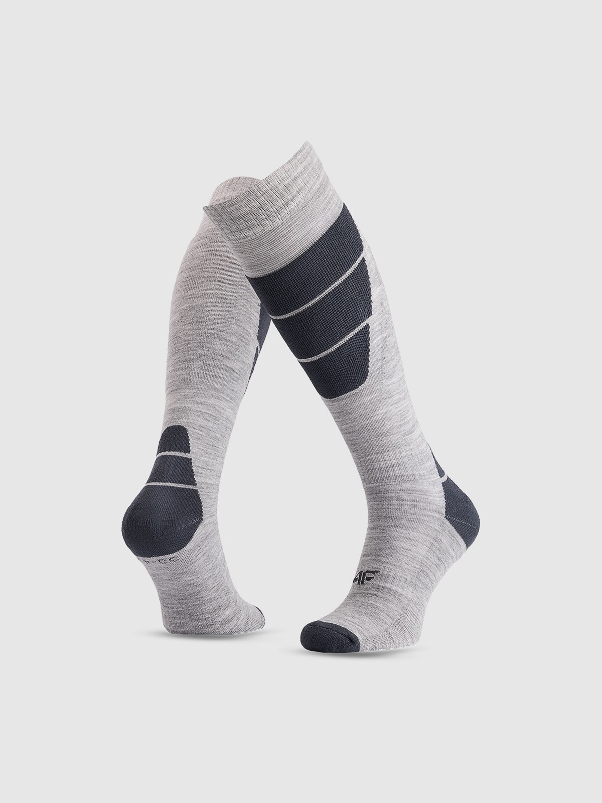 4F Skarpety narciarskie męskie - szare 43-46