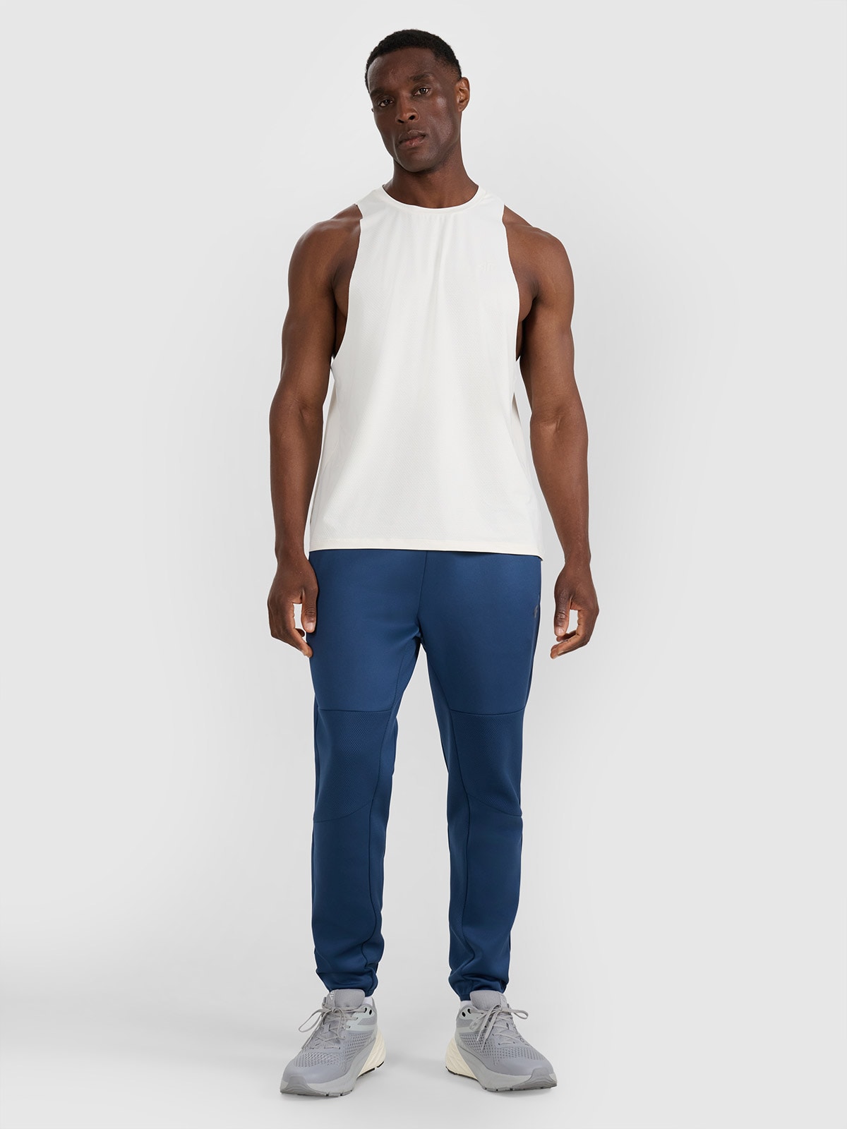 4F Spodnie treningowe szybkoschnące męskie - granatowe XXL