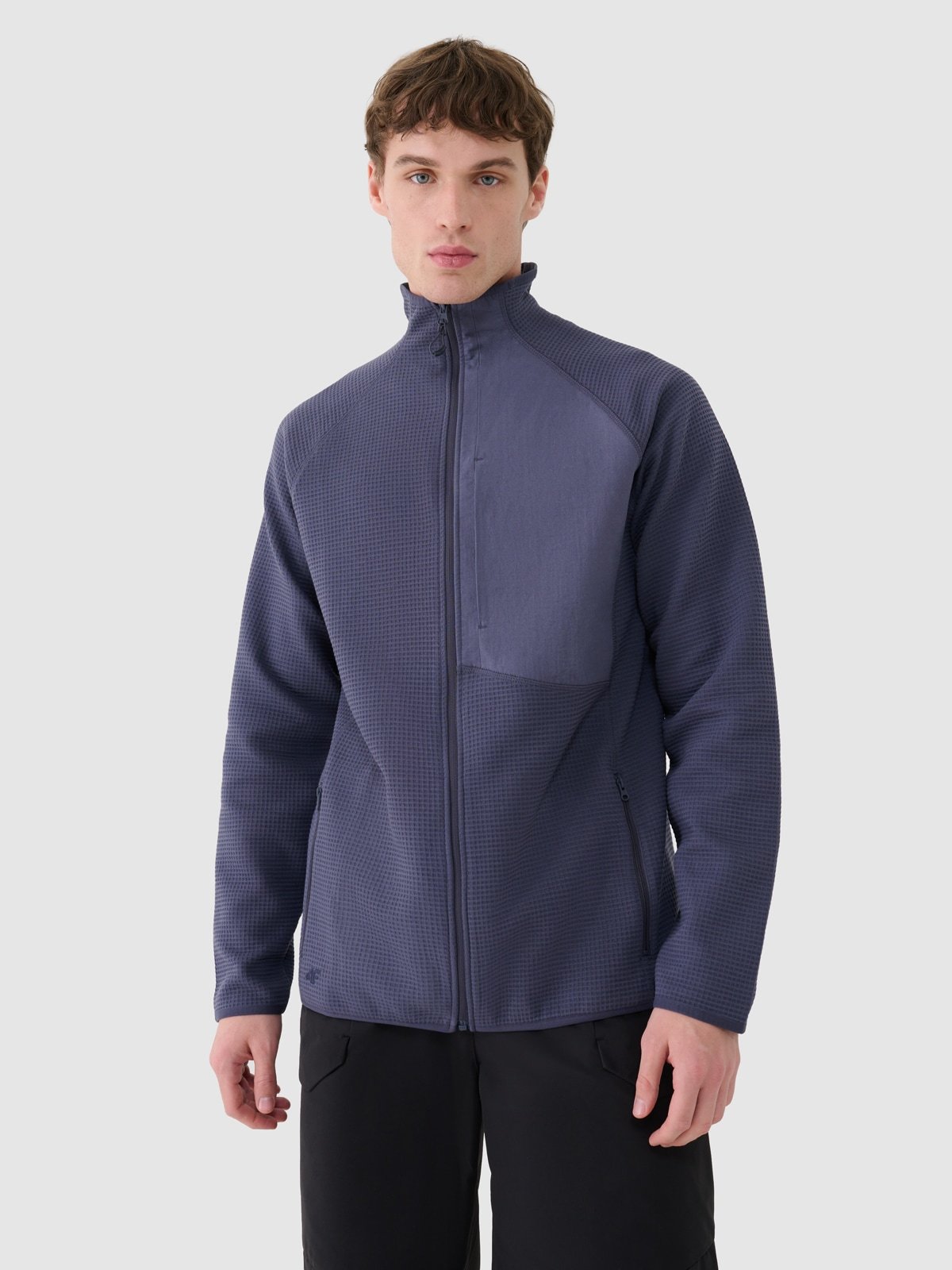 4F Bluza rozpinana bez kaptura męska - szara XL