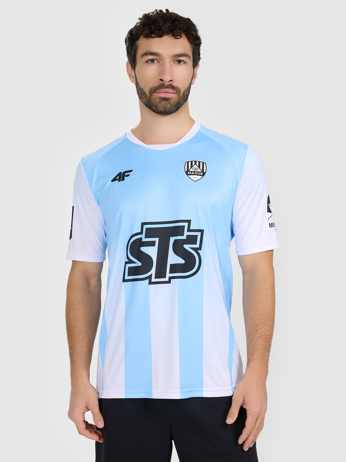 4F Koszulka klubowa wyjazdowa z sezonu 2025/26 z możliwością personalizacji męska 4F x Mazur Radzymin - niebieska XL