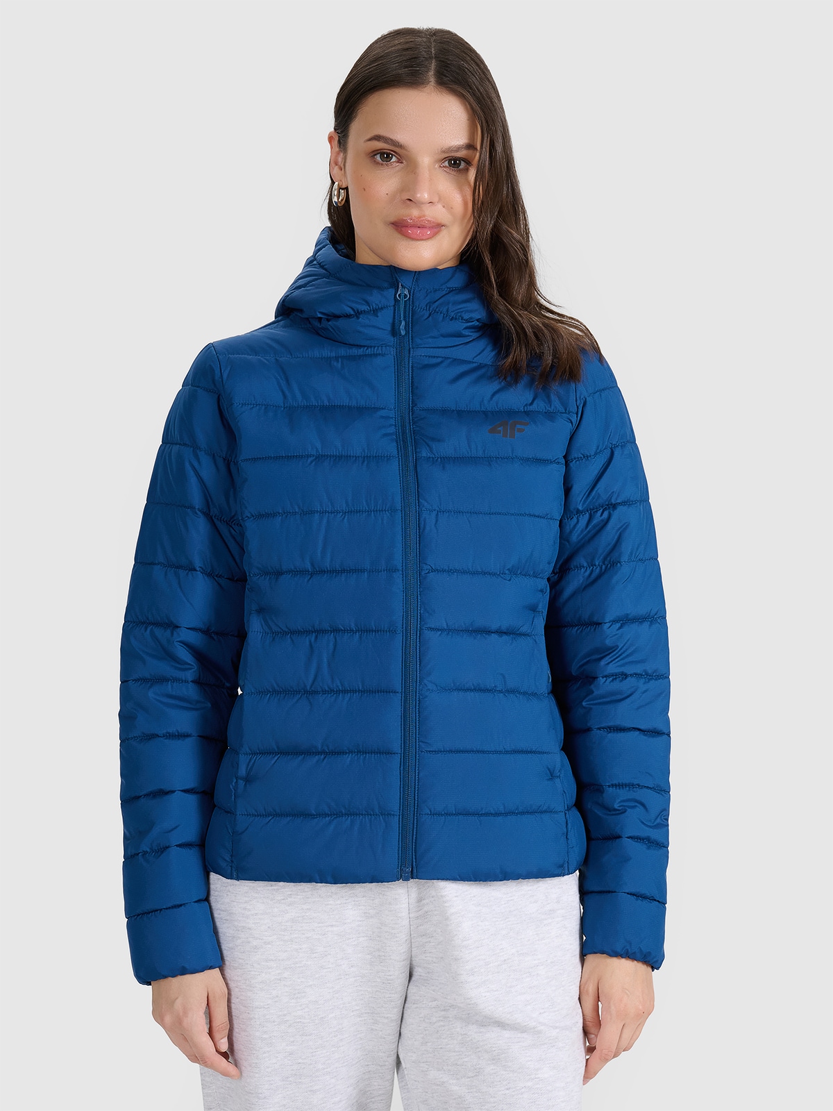 4F Kurtka puchowa z wypełnieniem syntetycznym damska - granatowa L