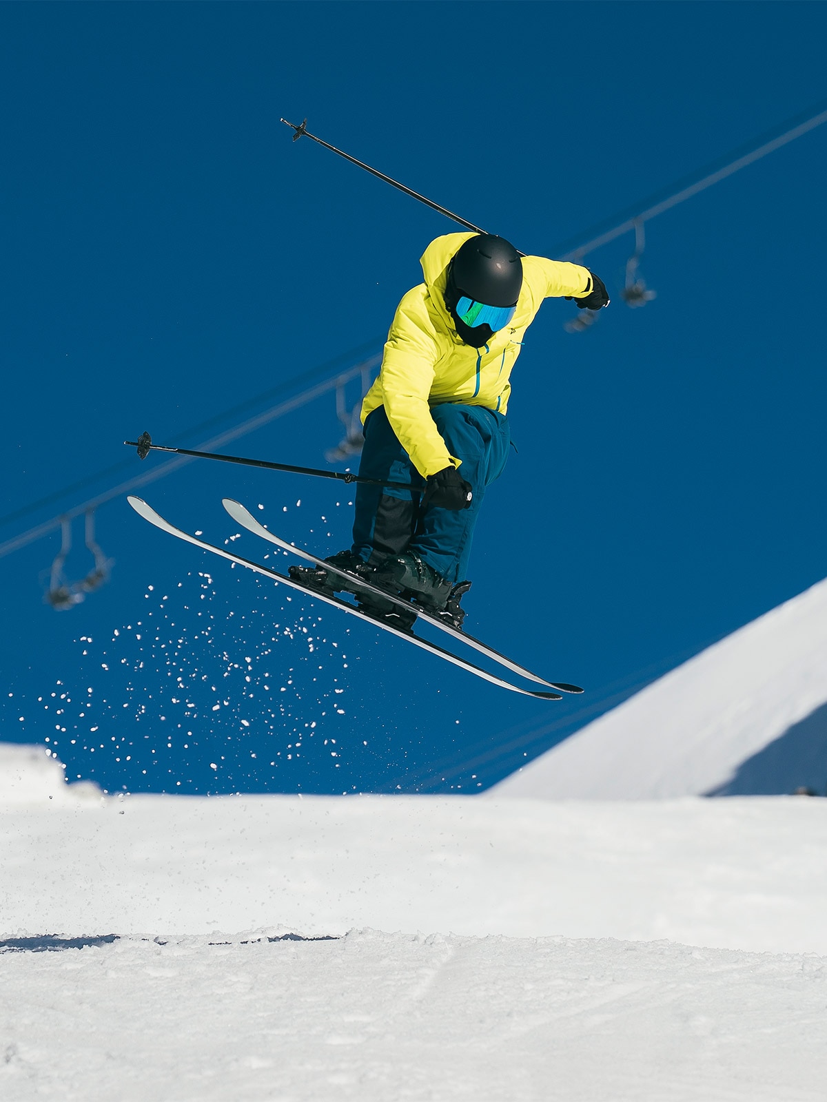 4F Kurtka narciarska membrana 10000 męska - zielona 3XL